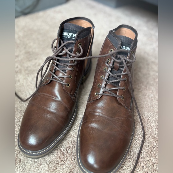 Men’s Steve Madden Brown Boots - SIZE 12 - Picture 1 of 4